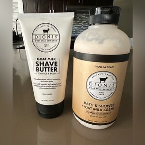 Dionis: Shave cream and shower gel